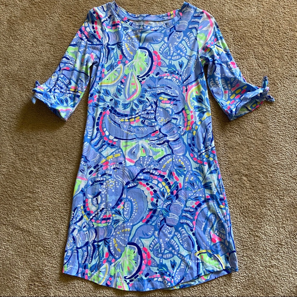 Lilly Pulitzer Blue Peri Pinch Pinch Preston Dress NWOT - Picture 3 of 9